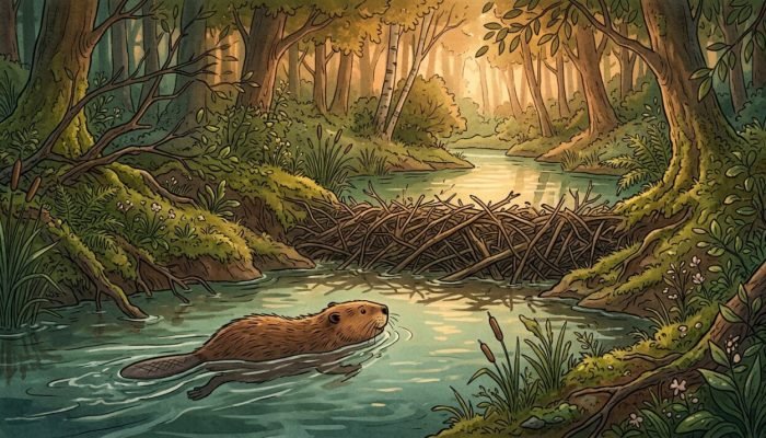 Beaver_swimming_in_forest_stream_202608191253-e1787154958135.jpeg